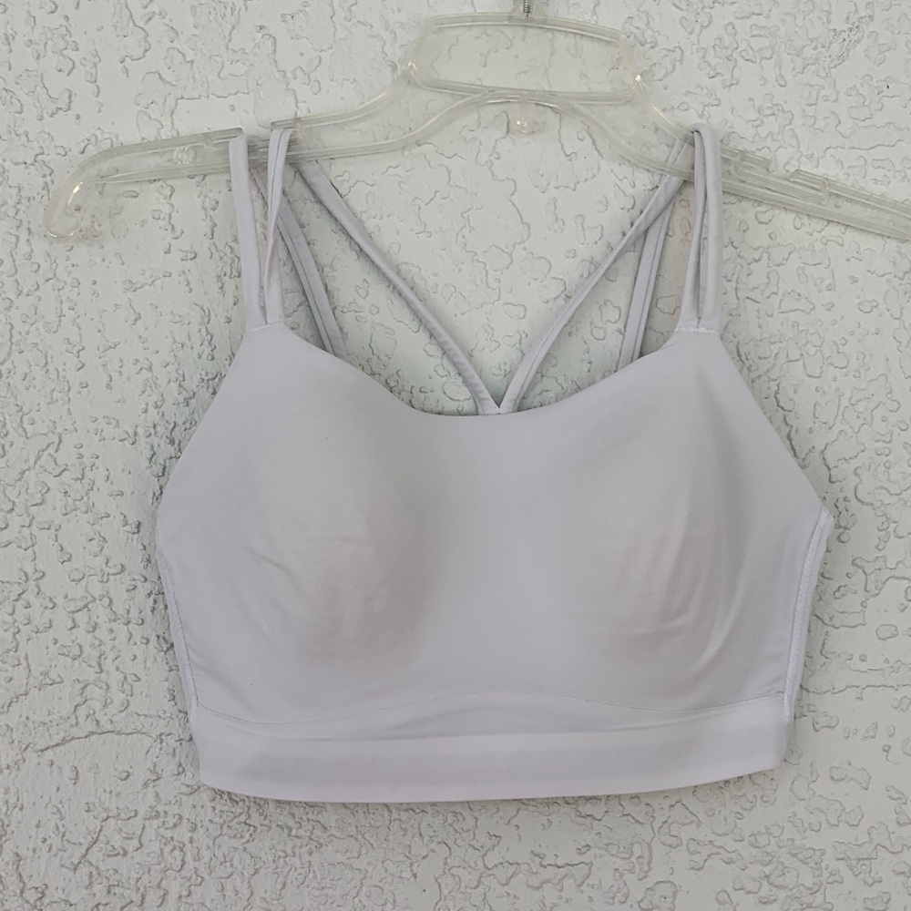 Soma White Strappy long line yoga Sports Bra size S